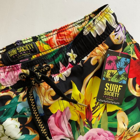 SURF SOCIETY Men's Swim Trunks NWT Size M - Picture 5 of 5